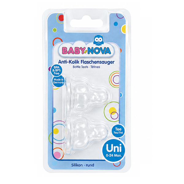 سر شیشه باریک بیبی نوا baby nova مدل 17301 دو عددی