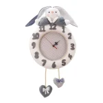 ساعت دیواری کودک مدل خرگوش رابیت کد W-RAB-T
