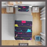 روتختی کودک طرح پترن گربه مدل T5731