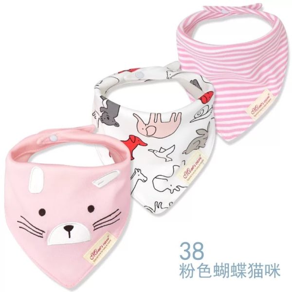 پیشبند و دستمال گردن نوزادی Cat