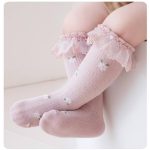 جوراب دخترانه بچه گانه ساق بلند طرح آتانیا - تصویر 3