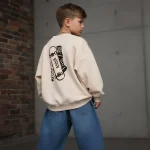 بلوز وارداتی اسپرت بچگانه مدل VANS رنگ قهوه ای(3-10سال) - تصویر 5