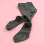 جوراب شلواری فانتزی پوم دار - تصویر 4