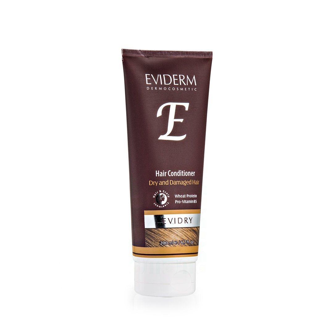 Mer30daru_eviderm-evidry-hair-conditioner-1.jpg نرم کننده مو اویدرای اویدرم مناسب موی خشک و آسیب دیده (200 میل) - تصویر 1