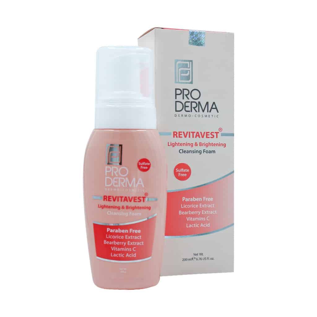 Proderma-Lightening-And-Brightening-Cleansing-Foam-1.jpg فوم شستشو و روشن کننده پوست پرودرما مناسب انواع پوست(200 میل) - تصویر 1