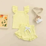 ست تاپ و شورت کبریتی طرح امیلی - تصویر 3