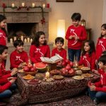 بلوز یلدایی طرح انار ست خواهر برادری - تصویر 4