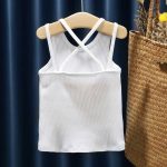 تاپ دخترانه بچه گانه کبریتی پشت ضربدری طرح ویولت - تصویر 9