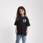 تیشرت بچگانه طرح Roe مشکی سایز 160,180