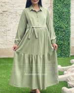 پیراهن بارداری و شیردهی اطلس - تصویر 5