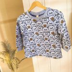 بلوز آستین بلند طرح خرس بچه گانه خارجی BEAR - تصویر 8