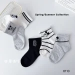 جوراب بچگانه تابستانی ساق کوتاه طرح میکی موس (مناسب کودکان 1 تا 10 سال) - تصویر 4