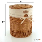 سبد رخت چرک حصیری مدل گلدوزی - تصویر 7
