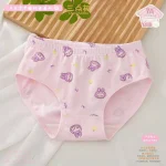 شورت بچگانه دخترانه نخی طرح فانتزی مجموعه 2 عددی (مناسب کودکان 1 تا 10 سال) - تصویر 6